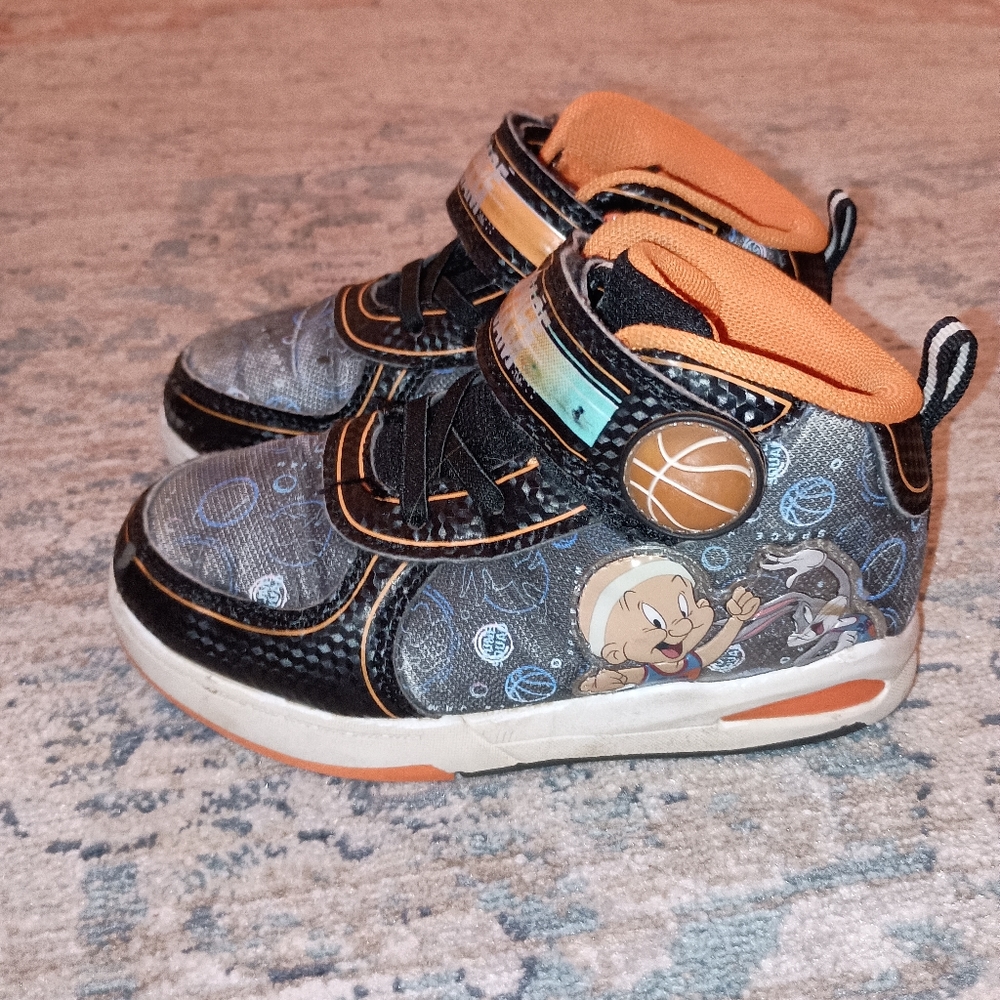 Retro Space Jam New legacy Light up High Tops toddler Size 11